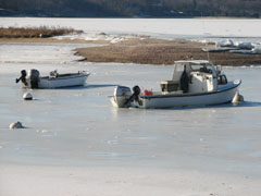 Cold Spring Harbor Winter Freeze